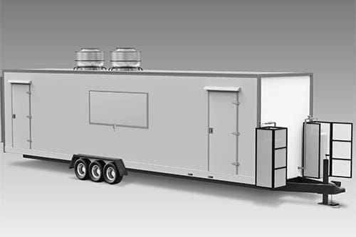 Temperature Control Trailer Rental - Pod Construction