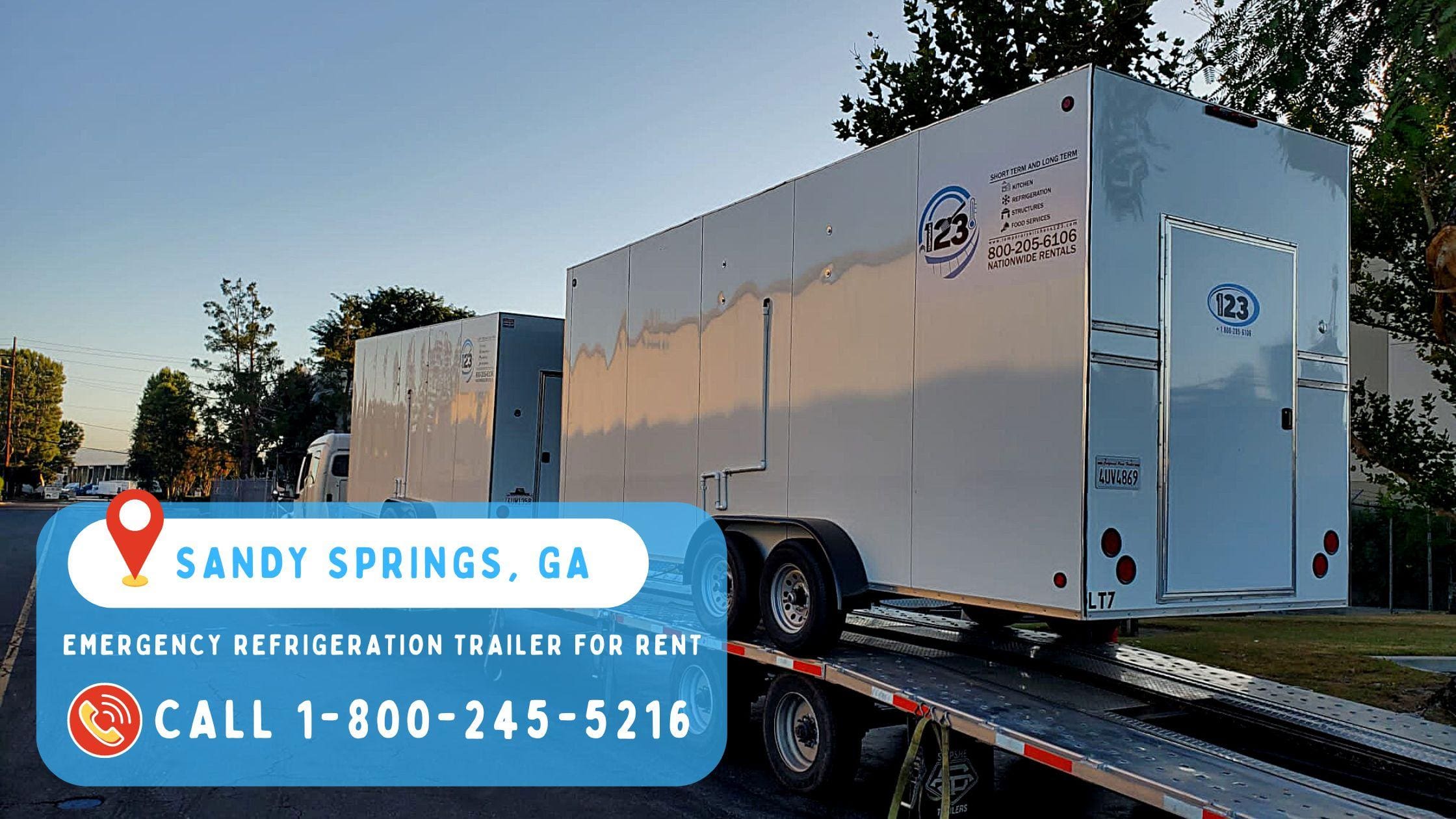 Emergency Refrigeration Trailer for Rent in Sandy Springs