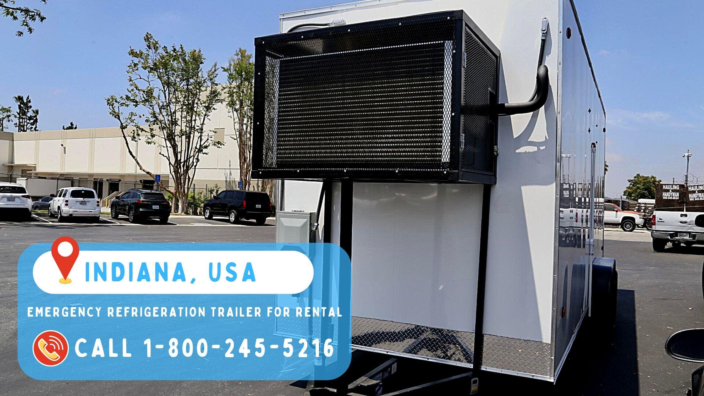 Emergency Refrigeration Trailer for Rental in Indiana