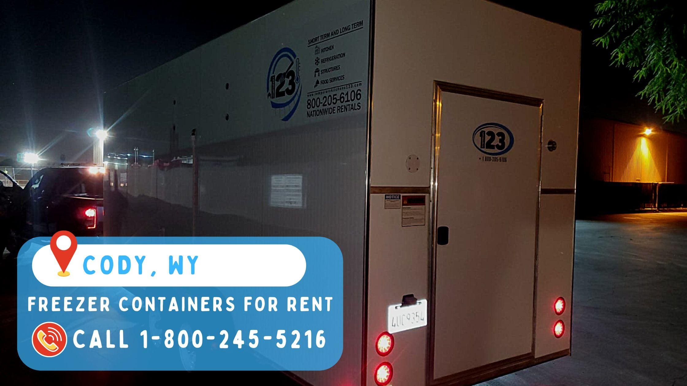 Freezer containers for rent in Cody, WY