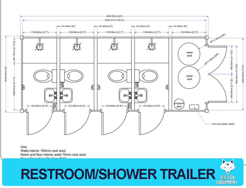 Restroom Shower Combo