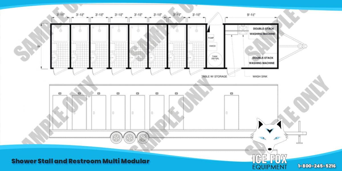 Shower Stall and Restroom Multi Modular