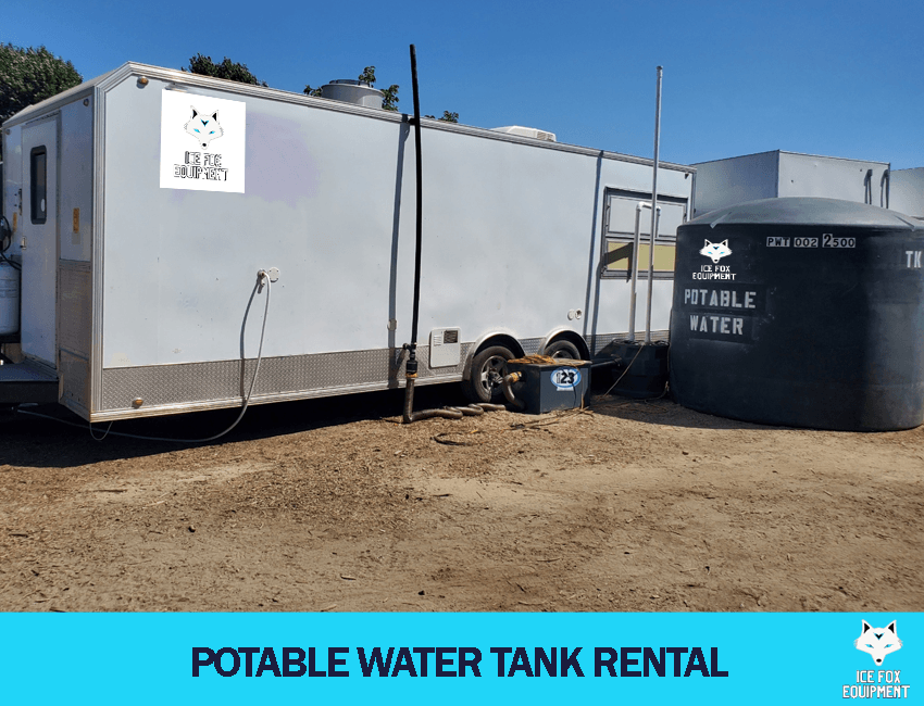 Potable Water Tank Rental - ICE FOX Equipment - 24 Hours Emergency