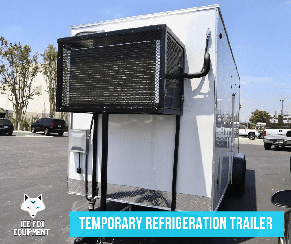 Emergency Refrigeration Trailer for Rental in Indiana | Ice Fox Equipment | Einzelsessel
